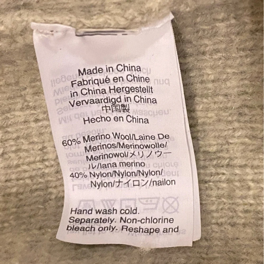 Madewell Merino Wool Blend Spencer Sweater Open Front Cardigan Oversized Sz XXS - Picture 9 of 11